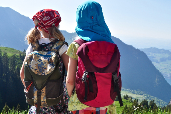 Niños de trekking